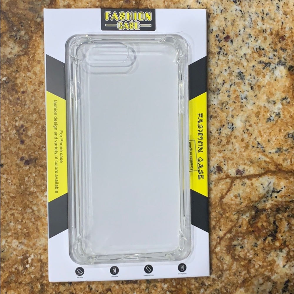 Clear iPhone 8+ and 7+ case.